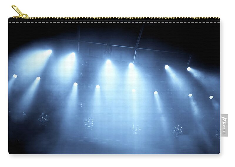 Rock Music Zip Pouch featuring the photograph Concert Lights by Nikada