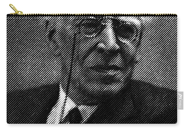 Constantin Carry-all Pouch featuring the digital art Constantin Stanislavski,portrait by Cu Biz