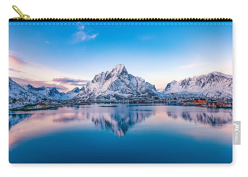 Landscape Zip Pouch featuring the photograph Corner of paradise by Philippe Sainte-Laudy