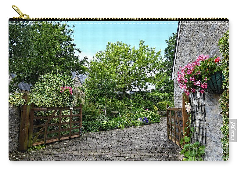 Cottage Zip Pouch featuring the photograph Cottage Garden by Abigail Diane Photography