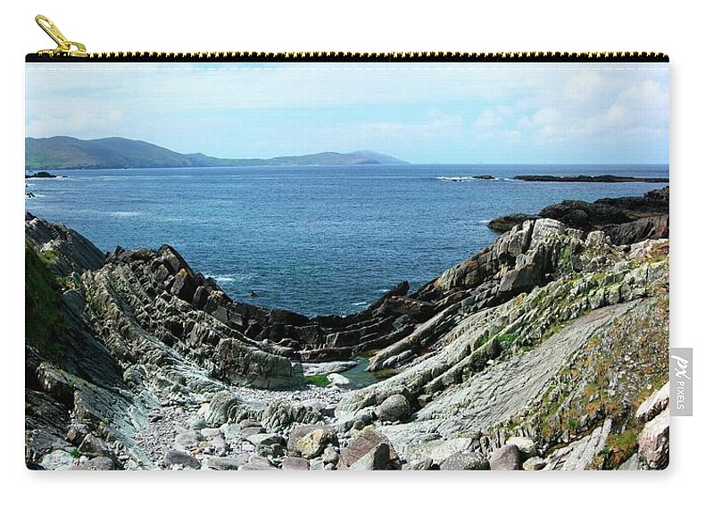 Water's Edge Zip Pouch featuring the photograph County Cork, Ireland by Design Pics/peter Zoeller
