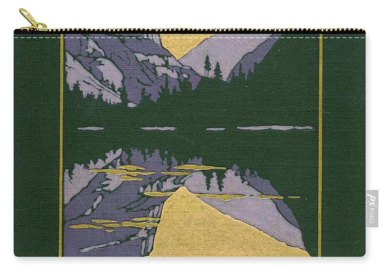 Yosemite Zip Pouch featuring the mixed media Cover design for The Yosemite by Unknown