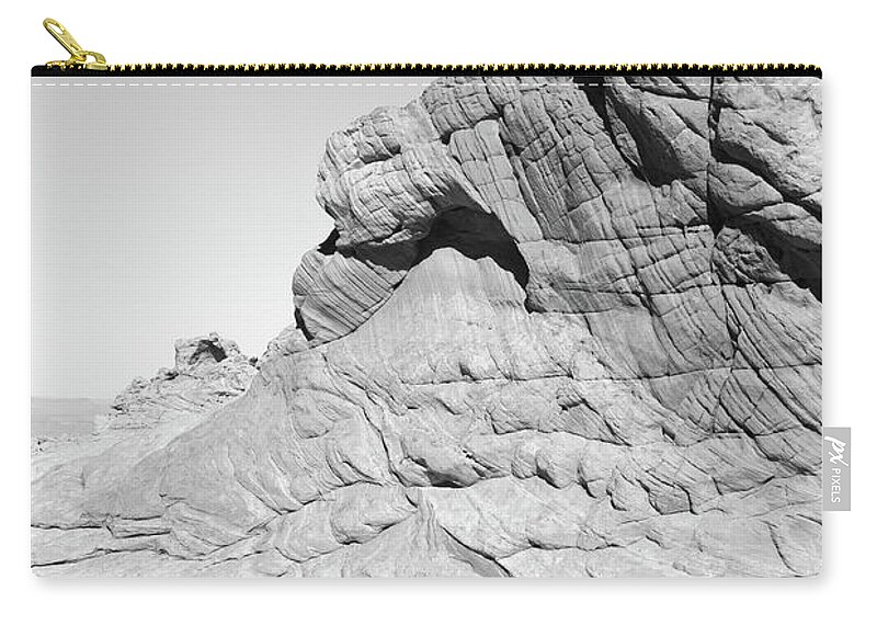 Desert Zip Pouch featuring the photograph Coyote Wave by Ivan Franklin