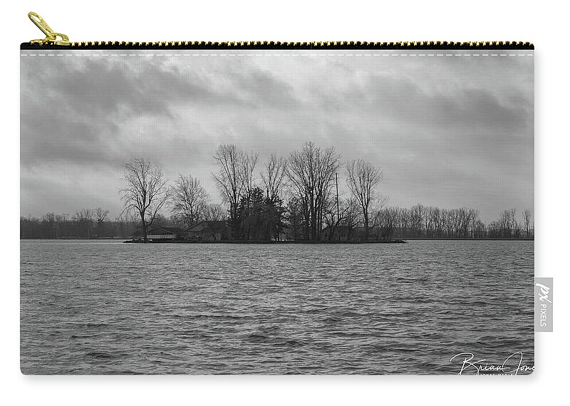  Zip Pouch featuring the photograph Crystal Beach by Brian Jones