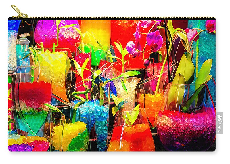  Zip Pouch featuring the photograph Crystals by Jack Torcello