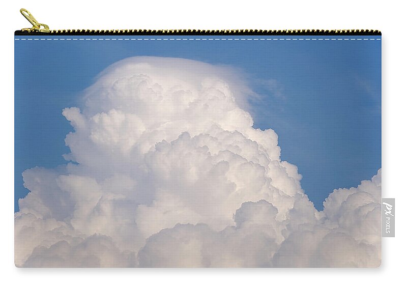 Outdoors Zip Pouch featuring the photograph Cumulus Cloud And Blue Sky by Martin Ruegner