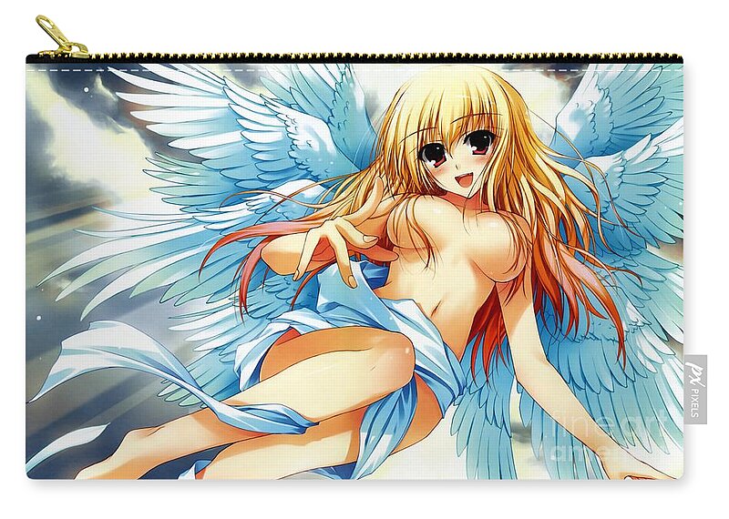 Cute Nude Hentai Girl Angel Ultra HD Zip Pouch by Hi Res - Fine Art America
