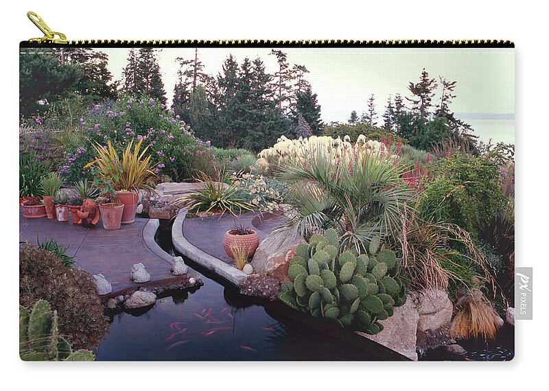 Scenics Zip Pouch featuring the photograph Dan Hinkley Garden by Richard Felber
