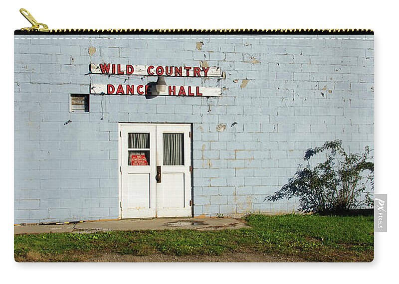 Small Town Zip Pouch featuring the photograph Dance Hall by Lenore Locken