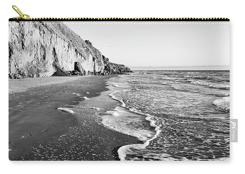 Water's Edge Zip Pouch featuring the photograph Danish West Coast by Photographercw