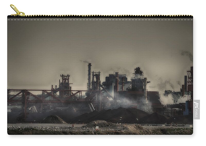 Industrial Alliance Zip Pouch featuring the photograph Dark Rain by Joseph Amaral
