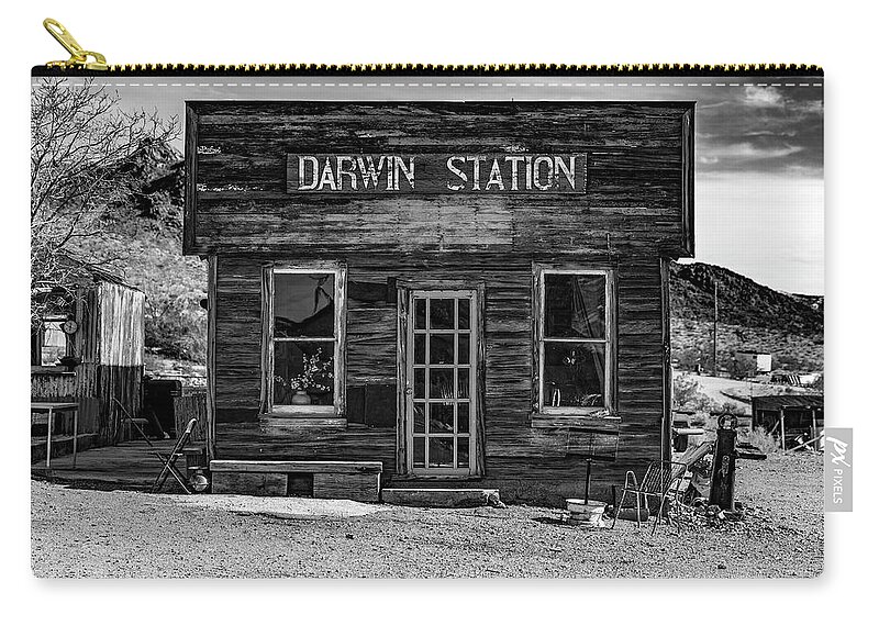 Darwin Zip Pouch featuring the photograph Darwin Station by Don Hoekwater Photography