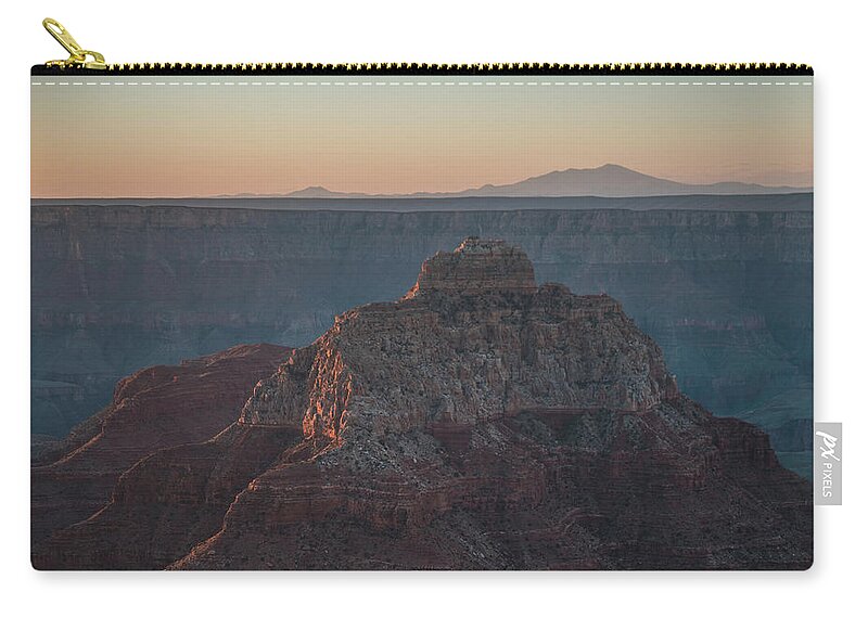 North Rim Zip Pouch featuring the photograph Dawn in Northern Arizona by Ryan Lima