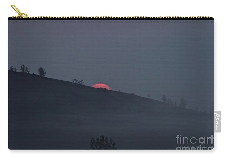 Sunrise Zip Pouch featuring the photograph Day Break by Ann E Robson