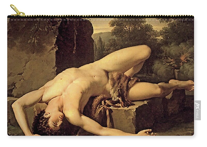 Montpellier Carry-all Pouch featuring the painting Death of Abel by Francois Xavier Fabre