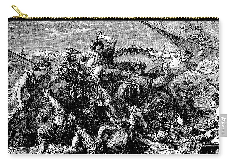 1120 Zip Pouch featuring the photograph Death Of William Adelin, Son Of Henry by Science Source