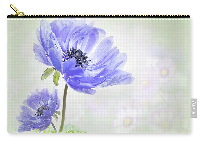 Anemone Zip Pouch featuring the photograph Delight for the eyes. by Usha Peddamatham