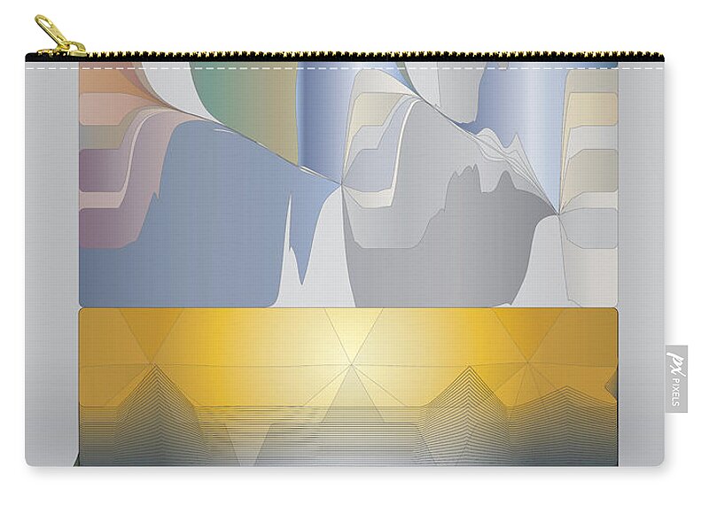 Desert Zip Pouch featuring the digital art Desert Filter Box by Kevin McLaughlin