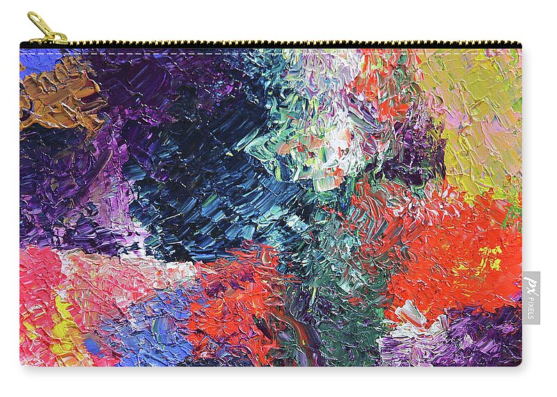 Fusionart Zip Pouch featuring the painting Dia de los Muertos by Ralph White