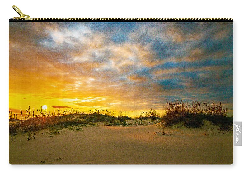 Dialogue With The Dunes Prints Zip Pouch featuring the photograph Dialogue With The Dunes by John Harding