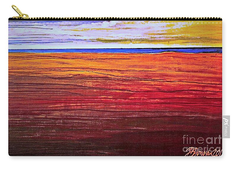 Canvas Zip Pouch featuring the digital art Digitally Enhanced Thalassophile by Barbara Donovan