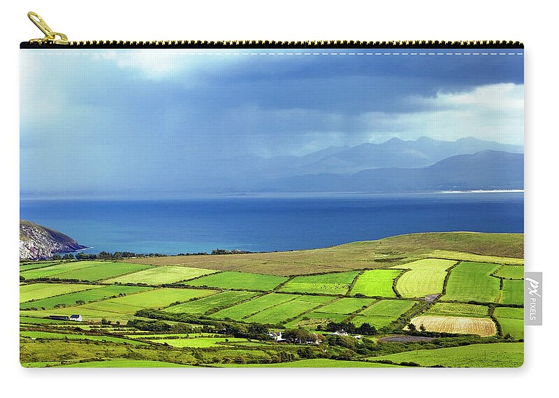 Scenics Zip Pouch featuring the photograph Dingle Peninsula In Ireland by Aimstock