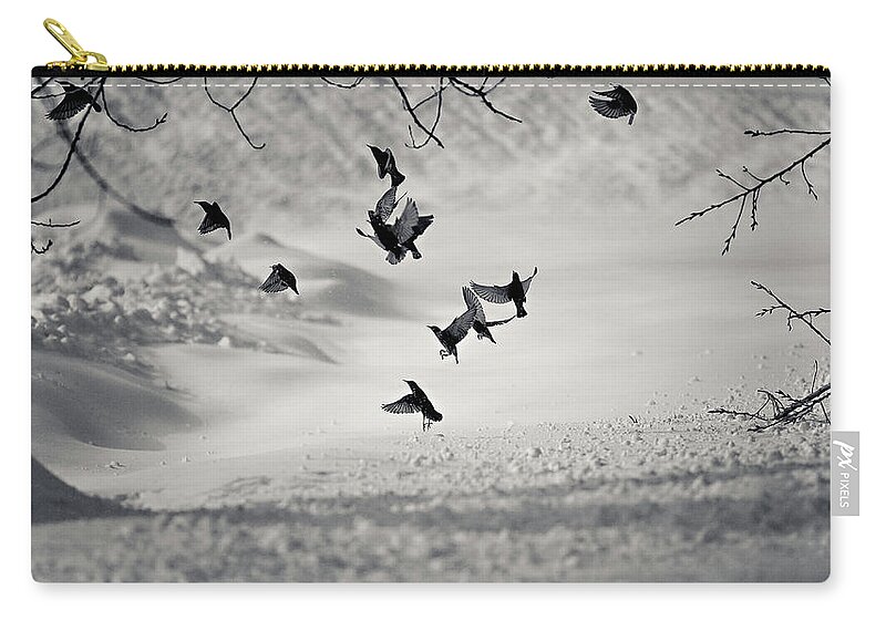 Shadow Zip Pouch featuring the photograph Discord by Photography By Spl