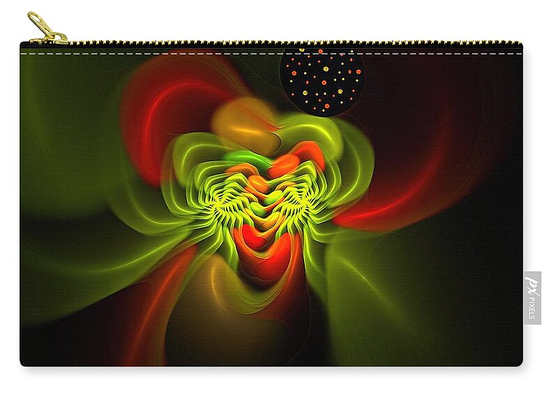 Seeds Zip Pouch featuring the digital art Dissemination by Doug Morgan