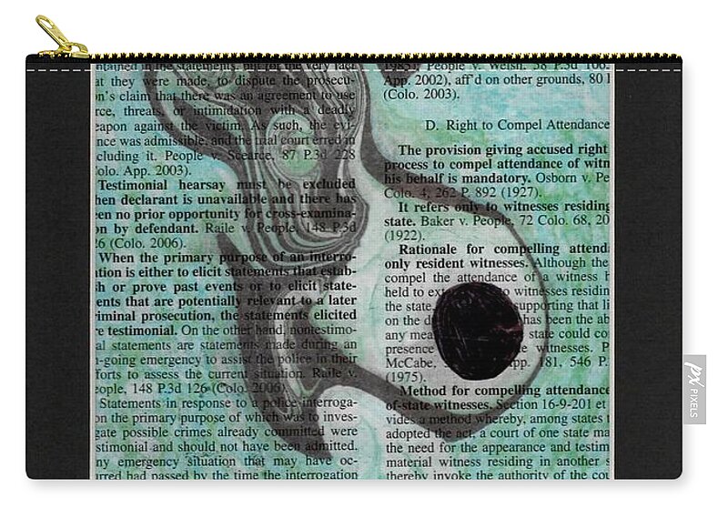 Empathy Zip Pouch featuring the painting Diving by Misty Morehead