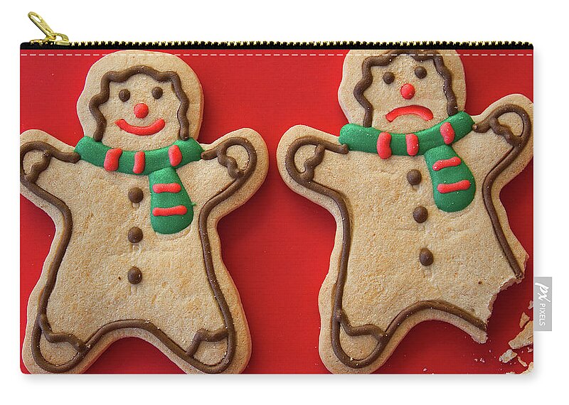 Christmas Zip Pouch featuring the photograph Do Cookies Have Feelings by Tatiana Travelways