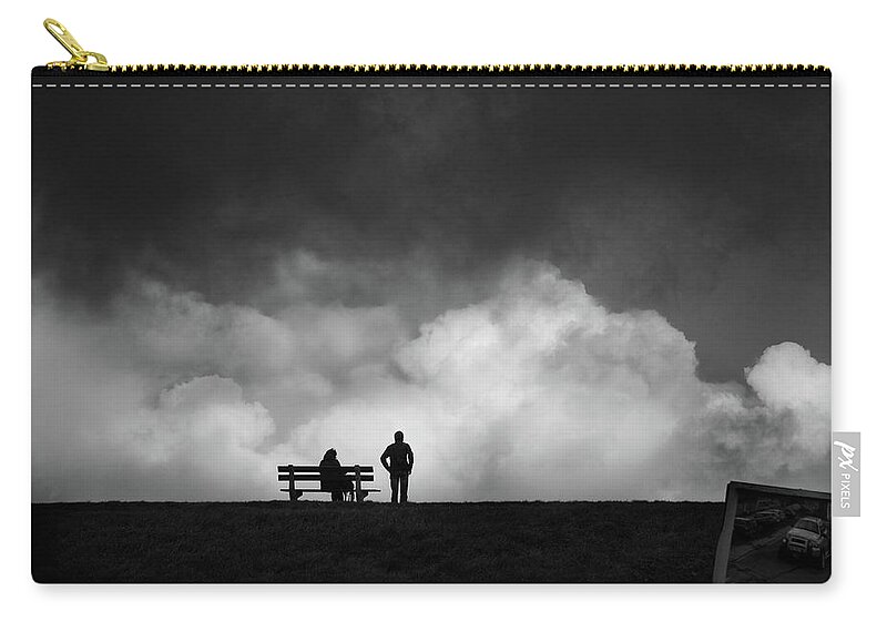 Belgium Zip Pouch featuring the photograph Dont Look Behind by Christiane Michaud