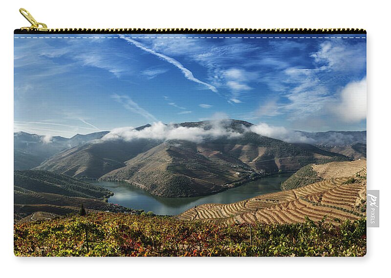Bragança District Zip Pouch featuring the photograph Douro River by Abelc.