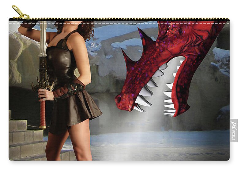 Dragon Carry-all Pouch featuring the photograph Dragon Breath by Jon Volden