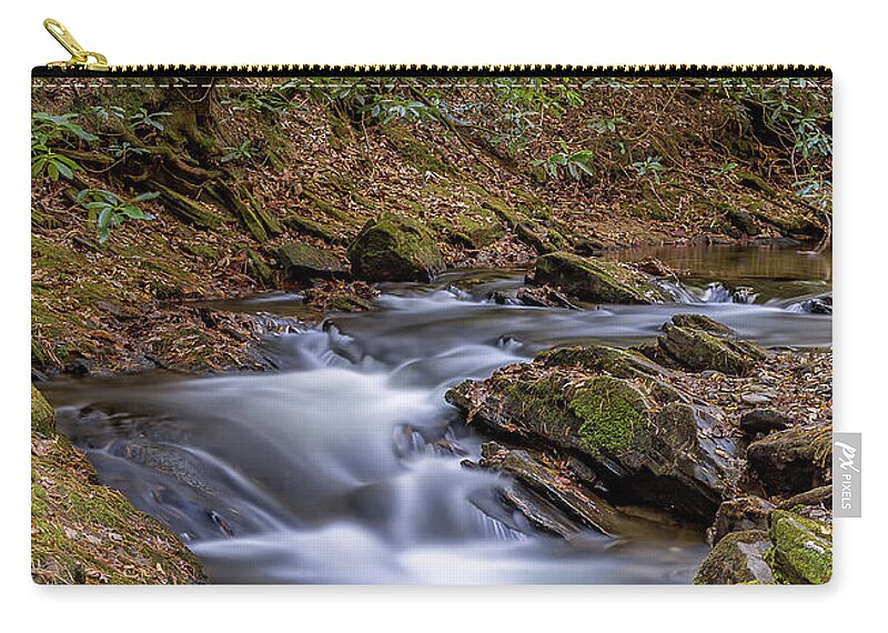 Smithgall-woods Zip Pouch featuring the photograph Dreaming in Smithgall Woods by Bernd Laeschke