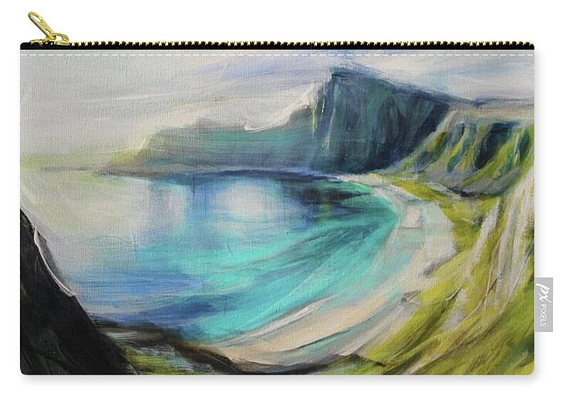 Acrylic Zip Pouch featuring the painting Dreams In Hidden Places by Tracy Male