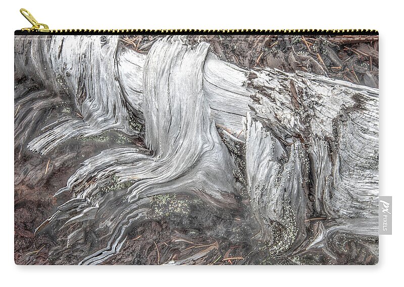 Driftwood Carry-all Pouch featuring the photograph Dreamy Driftwood by Kathy Paynter