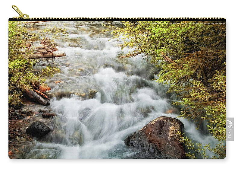 Scenics Zip Pouch featuring the photograph Driftwood Canyon by Linda Goodhue Photography