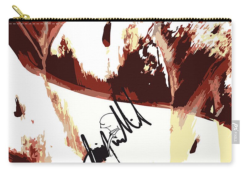  Zip Pouch featuring the digital art Drips by Jimmy Williams