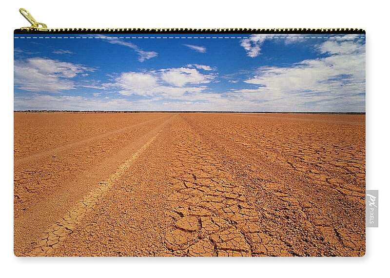Scenics Zip Pouch featuring the photograph Drought Landscape, Northern Territory by Oliver Strewe