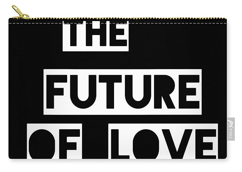  Zip Pouch featuring the painting We Are the Future of Love by Clayton Singleton