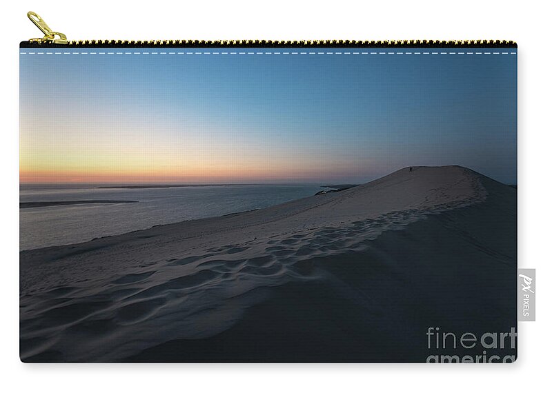 Natural Environment Carry-all Pouch featuring the photograph Dune du Pilat at sunset by Hannes Cmarits