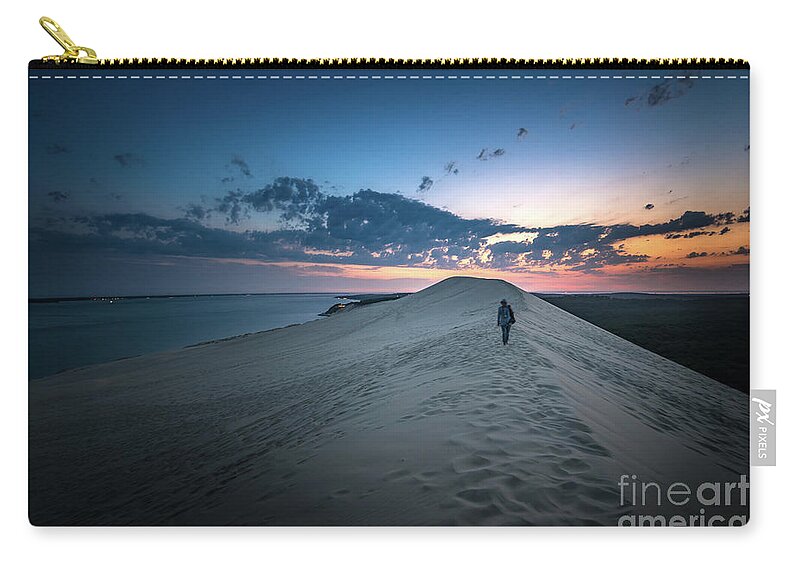 Water Carry-all Pouch featuring the photograph Dune Du Pilat - Sunset Impressions by Hannes Cmarits