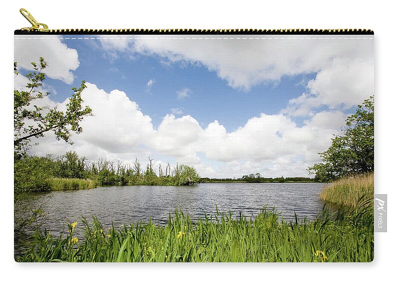 Scenics Zip Pouch featuring the photograph Dutch Lakeside by Track5