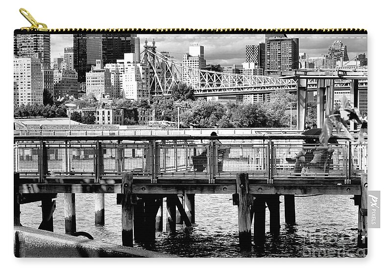 Cityscape Carry-all Pouch featuring the photograph East RiverScape No.1 by Steve Ember