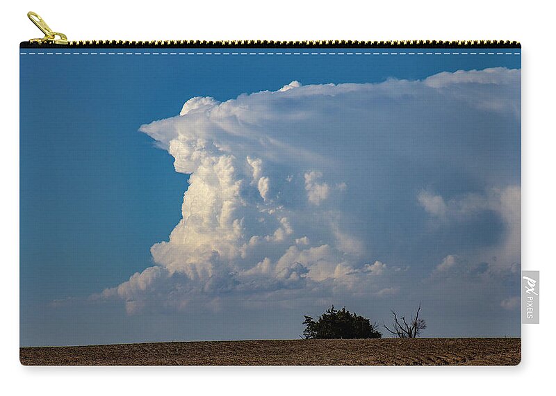 Nebraskasc Zip Pouch featuring the photograph Easter Sunday Supercells 002 by Dale Kaminski