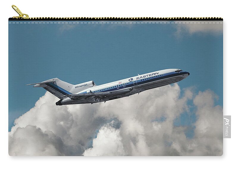 Eastern Airlines Zip Pouch featuring the photograph Eastern Airlines Whisperjet by Erik Simonsen
