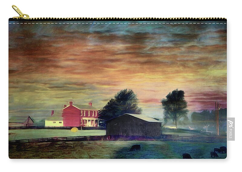  Zip Pouch featuring the photograph Eastern Kentucky Farm by Jack Wilson