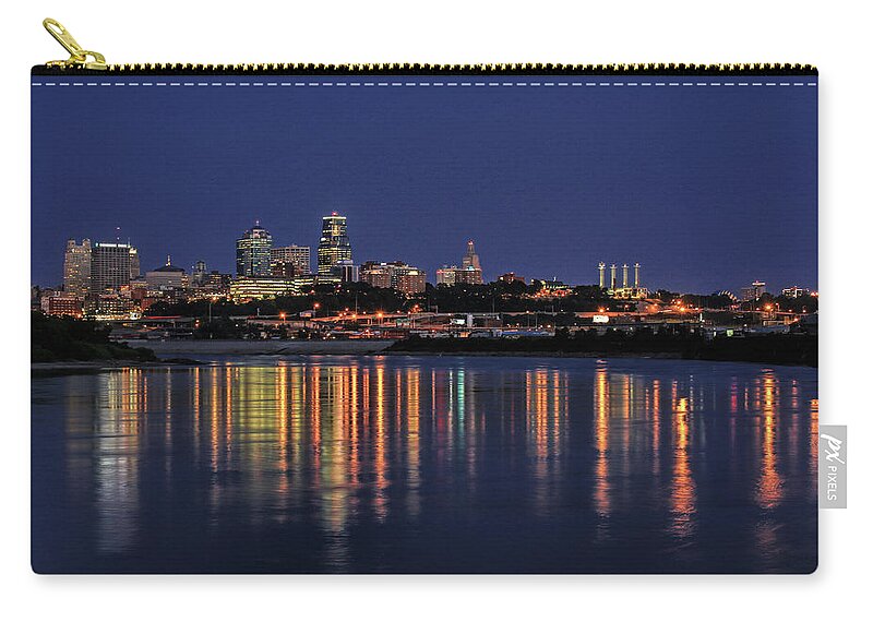 Kansas City Zip Pouch featuring the photograph Kansas City by Lynn Sprowl