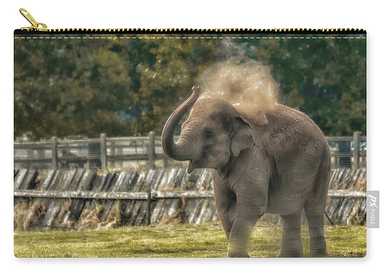 Elephant Zip Pouch featuring the photograph Elephant by Chris Boulton