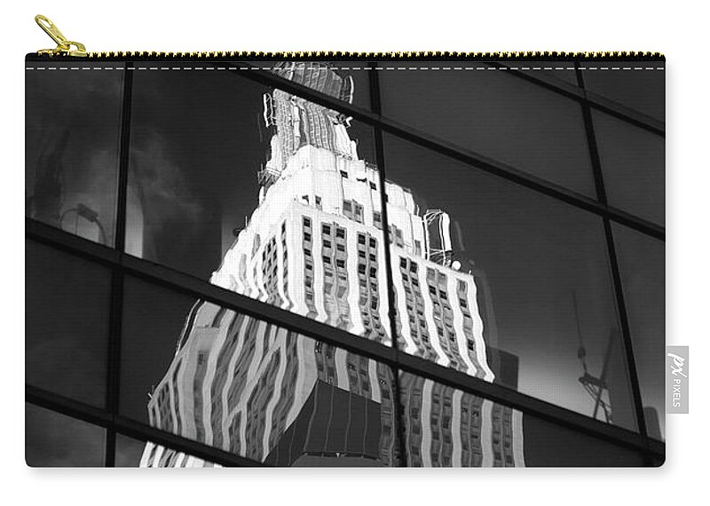 Empire State Building Zip Pouch featuring the photograph Empire State Building by Tony Cordoza
